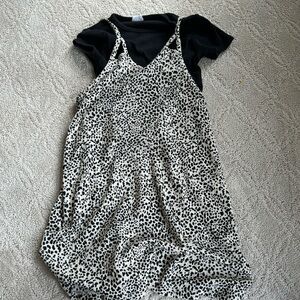 Zara 2 piece leopard dress